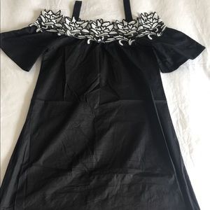 Black shift dress